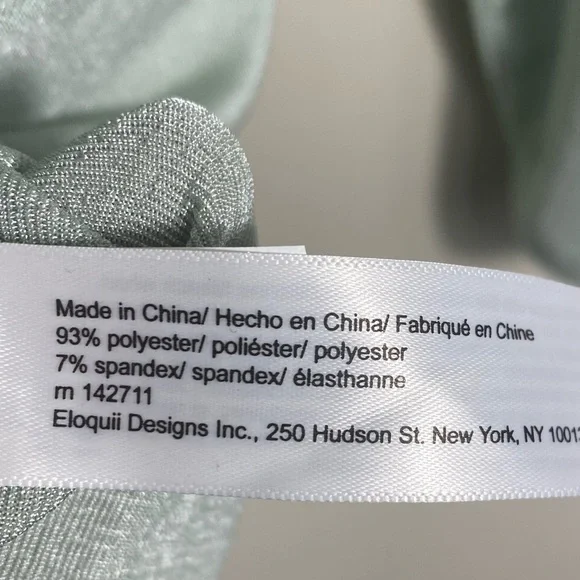 Eloquii  Mint Green Layered top with draped bodice. Sz 18/20 - Picture 5 of 7